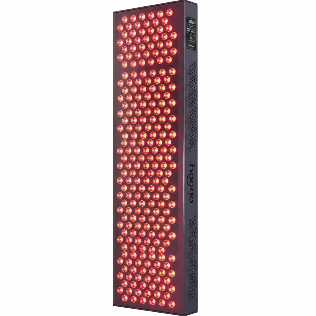 Red Light Therapy Panel Device – Full Body Panel, 630Nm 660Nm 810Nm 850Nm Red & near Infrared Light Therapy, 300 Quad Chip Leds, Brightness Control, Pulse Mode – ULTRA1500